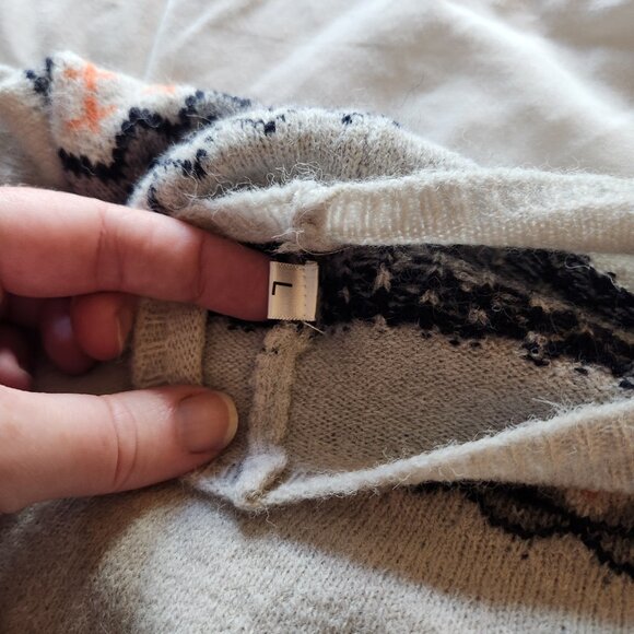 Women's sweater with Fair Isle details - Picture 2 of 2